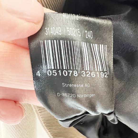 Strenesse Gabriele Strehle Zip Up Jacket with Snaps Tan Women's 6 - Picture 11 of 12